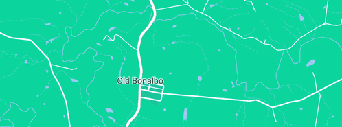Map showing the location of Harwood Dairy in Old Bonalbo, NSW 2469