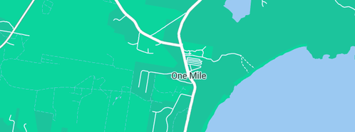 Map showing the location of ugh in One Mile, NSW 2316
