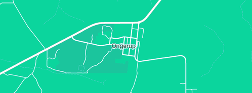 Map showing the location of Ongerup Local Post Office in Ongerup, WA 6336