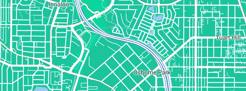 Map showing the location of Stonebarn Truffles in Osborne Park, WA 6017