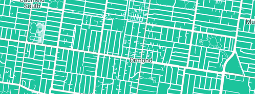 Map showing the location of Tara Caruso in Ormond, VIC 3204