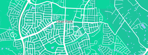 Map showing the location of Pd Plumbing And Drainage in Oran Park, NSW 2570