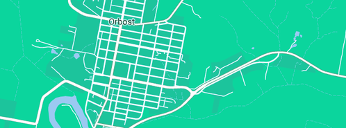 Map showing the location of Orbost Angler in Orbost, VIC 3888