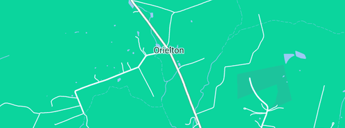 Map showing the location of Orielton Agistment Park in Orielton, TAS 7172