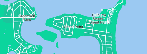 Map showing the location of David Kerr's Murals & Tromploys in Orient Point, NSW 2540