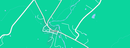 Map showing the location of Rosecot Cottage in Ouse, TAS 7140