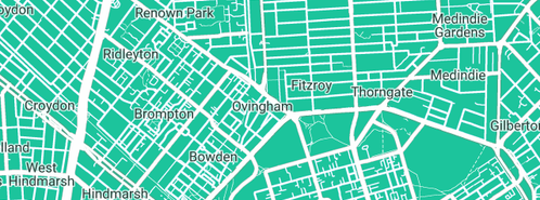 Map showing the location of Toolbox Graphic Design in Ovingham, SA 5082