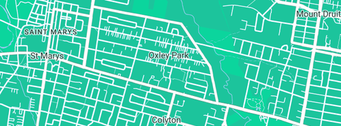 Map showing the location of Bathroom Renovation St Ives in Oxley Park, NSW 2760