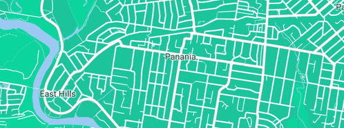 Map showing the location of Kwik Kerb Hurstville in Panania, NSW 2213