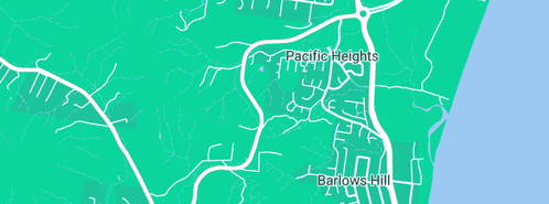 Map showing the location of Superior Tilt Tray Services in Pacific Heights, QLD 4703