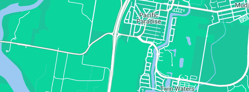 Map showing the location of Sophies 5 Star Cleaning & Gardening in Pacific Paradise, QLD 4564