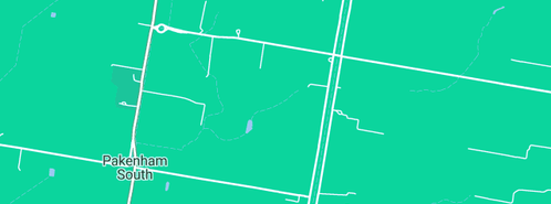 Map showing the location of Ellett S B in Pakenham South, VIC 3810