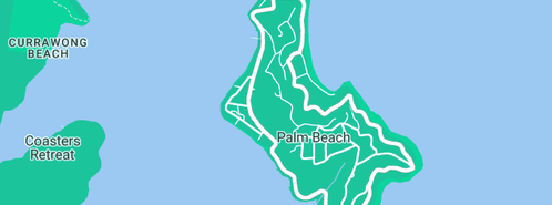Map showing the location of Mackenzie Marine in Palm Beach, NSW 2108