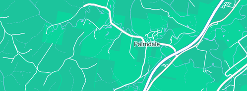 Map showing the location of Palmdale Memorial Park Lawn Cemetery & Crematorium in Palmdale, NSW 2258