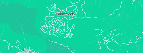 Map showing the location of High Kick Dance Bangalow in Palmwoods, NSW 2482