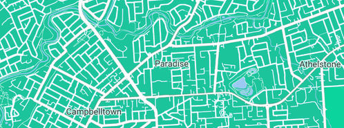 Map showing the location of Adelaide's Wedding Singer Daniela in Paradise, SA 5075