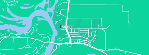 Map showing the location of Paringa Local Post Office in Paringa, SA 5340