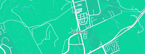 Map showing the location of Parkhurst Produce in Parkhurst, QLD 4702