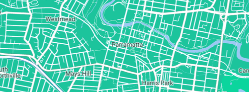 Map showing the location of K R Lawyers & Solicitors Parramatta & Western Suburbs in Parramatta, NSW 2150