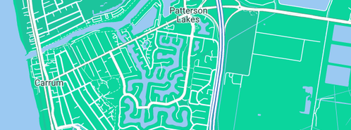 Map showing the location of Southern Cross Calendars Pty Ltd in Patterson Lakes, VIC 3197
