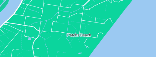 Map showing the location of Dubay Nurahm Aboriginal Area in Patchs Beach, NSW 2478