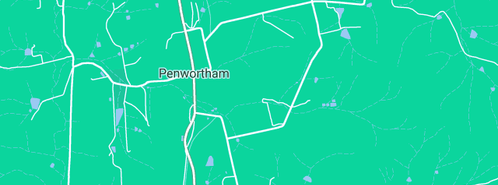 Map showing the location of John Horrocks Cottage in Penwortham, SA 5453