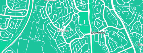 Map showing the location of Marist College Canberra in Pearce, ACT 2607