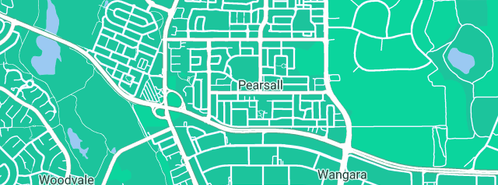 Map showing the location of Clear Vision Business Services in Pearsall, WA 6065