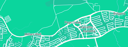 Map showing the location of Home Renovation Pegs Creek in Pegs Creek, WA 6714