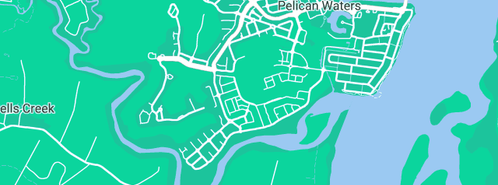 Map showing the location of Adenbrook Homes in Pelican Waters, QLD 4551