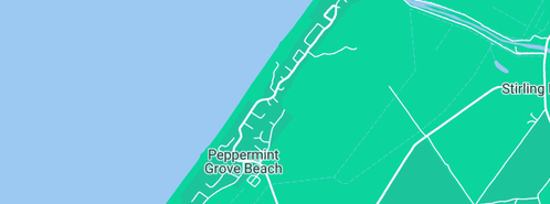 Map showing the location of Steam Weed and Clean in Peppermint Grove Beach, WA 6271