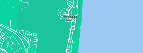 Map showing the location of Aqua Zen Health Centre in Peregian Beach, QLD 4573