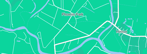 Map showing the location of Thomlie in Phoenix Park, NSW 2321