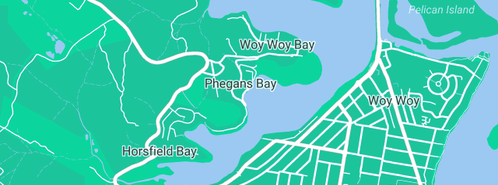 Map showing the location of Jeffery P C & P in Phegans Bay, NSW 2256