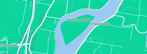 Map showing the location of GJ Gardner Homes in Pimlico Island, NSW 2478