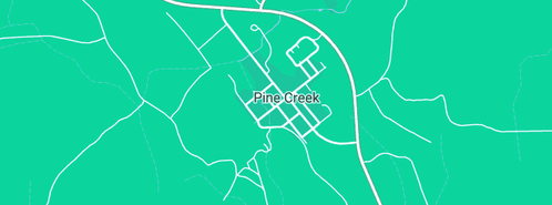 Map showing the location of Pine Creek Hotel in Pine Creek, NT 847