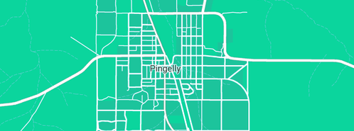 Map showing the location of Bendigo Community Bank in Pingelly, WA 6308