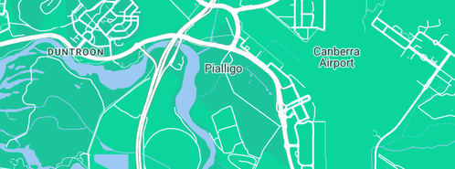 Map showing the location of Easycare Landscapes in Pialligo, ACT 2609