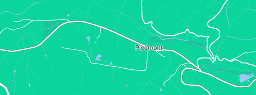Map showing the location of Piedmont Vineyard in Piedmont, VIC 3833