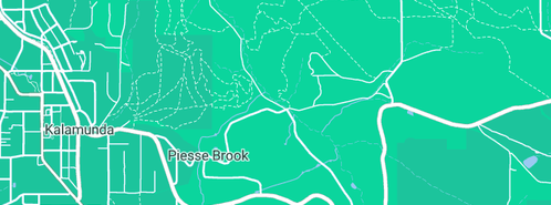 Map showing the location of The Blueberry Farm in Piesse Brook, WA 6076