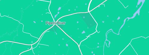 Map showing the location of Woodys' Water in Pipers River, TAS 7252