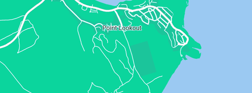 Map showing the location of Sunshine Street Food on Straddie in Point Lookout, QLD 4183