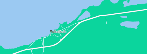 Map showing the location of Raukkan Child Care Centre in Poltalloch, SA 5259