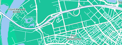Map showing the location of StayCentral Port Melbourne - on Bay (Book Direct) in Port Melbourne, VIC 3207