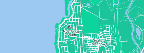 Map showing the location of Mike Barton Fencing in Port Noarlunga South, SA 5167