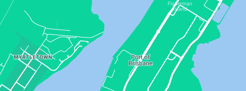 Map showing the location of PORT OF BRISBANE LOGISTICS HUB in Port Of Brisbane, QLD 4178