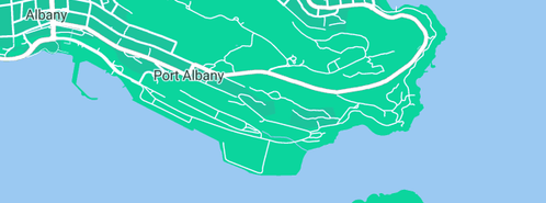 Map showing the location of Partyzone in Port Albany, WA 6330