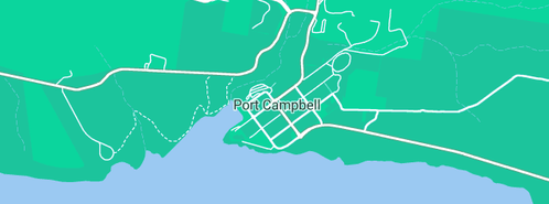 Map showing the location of Port Campbell Diving & Marine Services in Port Campbell, VIC 3269