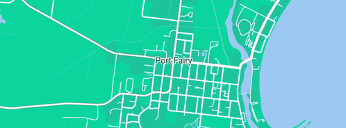 Map showing the location of Coastal Childcare in Port Fairy, VIC 3284