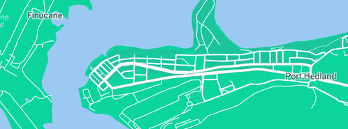 Map showing the location of D M Gerloff & Associates Pty. Ltd. in Port Hedland, WA 6721